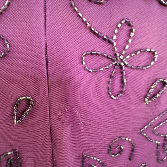 Bridgerton Regency Adrianna Papell Beaded Maxi Gown (no size tag - see photos) - Picture 15 of 16